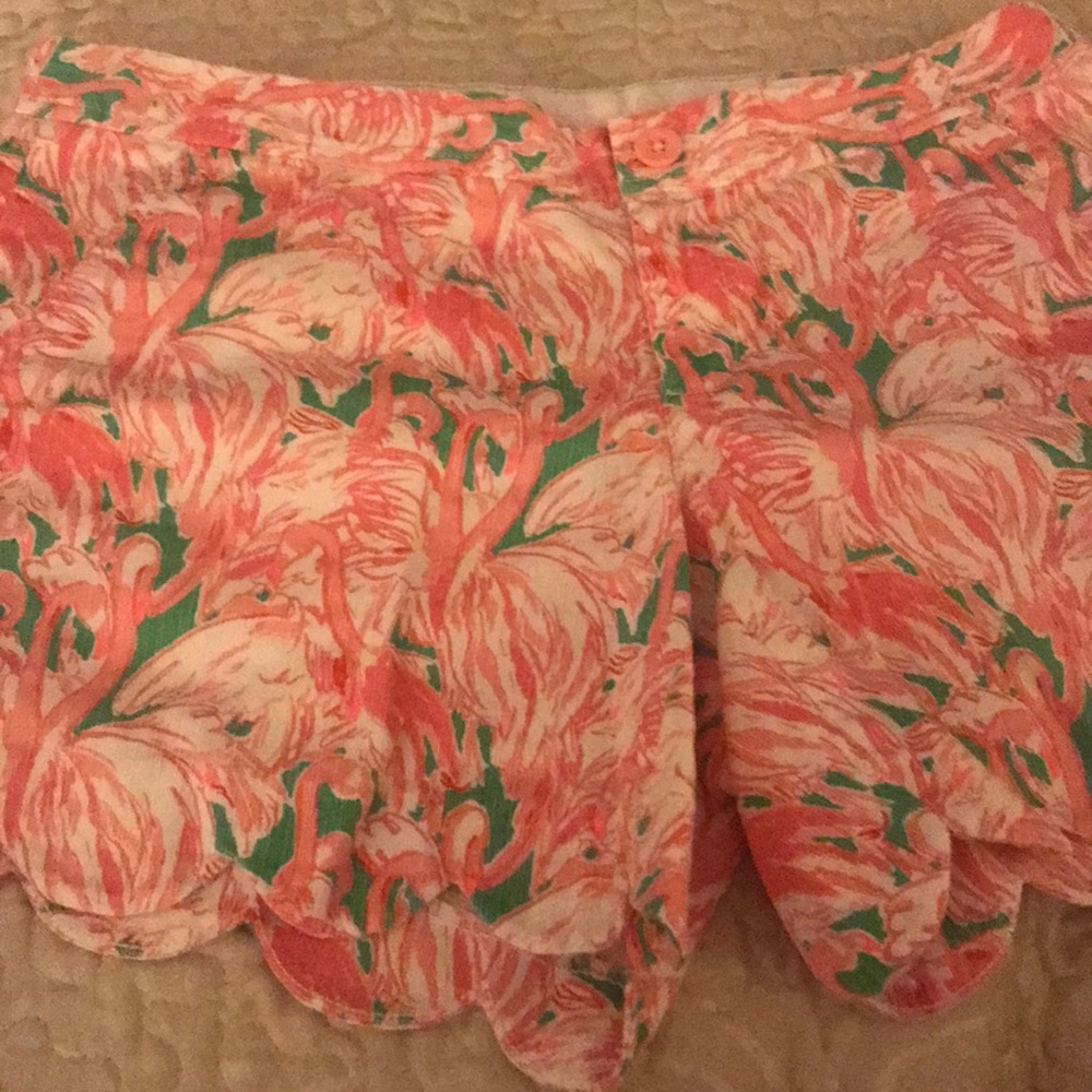 Lilly Pulitzer flamingo shorts